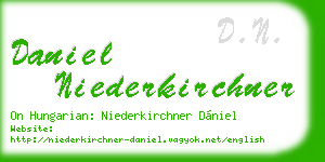 daniel niederkirchner business card